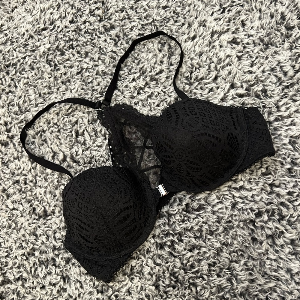 32C Gently Used Black Victoria’s Secret Bra